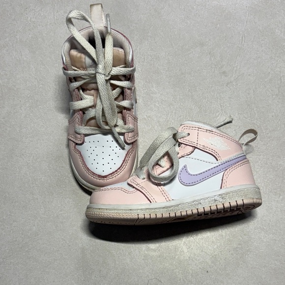 Nike Other - Nike Kids Light Pink and White Sneakers